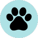 Dog paw print
